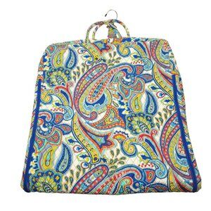 Vera Bradley Garment Bag Marina Paisley 23x52 Quilted Hanging Travel Bag Floral